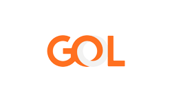 Logotipo da Gol em Caixa Alta cor Laranja