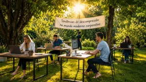 Tendências de descompressão no mundo moderno corporativo