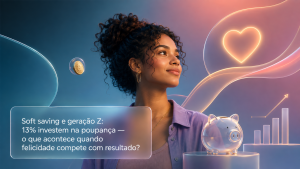 Soft saving e geração z: 13% investem na poupança — o que acontece quando felicidade compete com resultado?